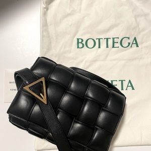 Bottega Veneta Black Padded Cassette Crossbody Bag
